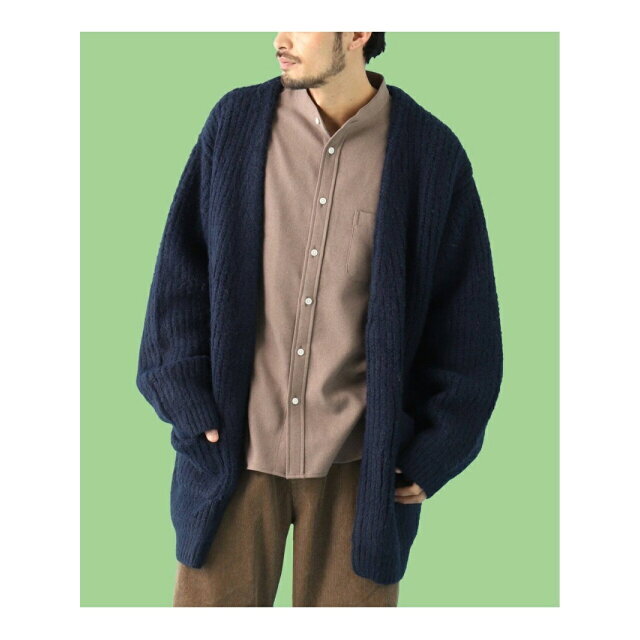 B.C STOCK - 【ネイビー】【L】オーバーサイズローゲージ カラー