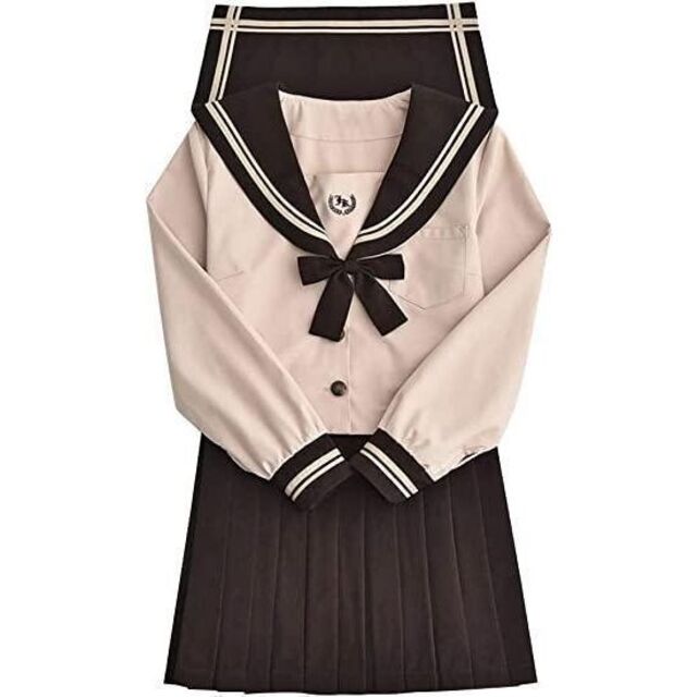 セーラー服 女子制服 女子高校生 コスチューム 3点セット 可愛い コスプレ エンタメ/ホビーのコスプレ(衣装一式)の商品写真