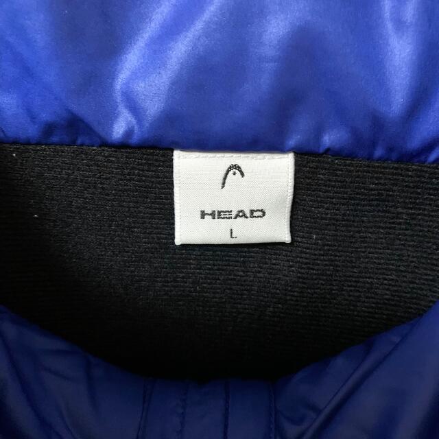HEAD(ヘッド)のHEAD ヘッド ダウンレイヤード フリース ダウンジャケット 刺繍 ブルー メンズのジャケット/アウター(その他)の商品写真