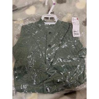 ユニクロ(UNIQLO)のユニクロ　キルトブルゾン　100(ジャケット/上着)