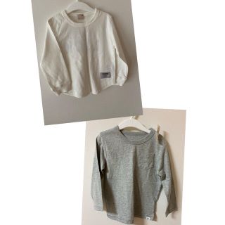 プティマイン(petit main)の早い者勝ち☻未使用　ロンT2枚セット　100 プティマイン ＆gap(Tシャツ/カットソー)