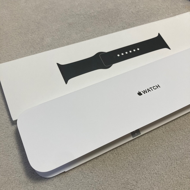 Apple Watch 純正 バンド 黒 M L 片方のみ ラバーベルト Apple Watch純正バンドML(片方)