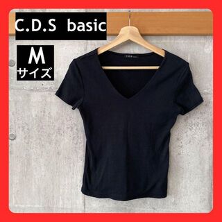 シーディーエスベーシック(C.D.S BASIC)の◆C.D.S  basic  黒 Tシャツ  M(Tシャツ(半袖/袖なし))