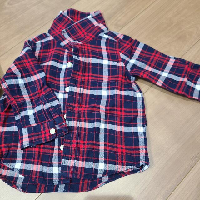 babyGAP(ベビーギャップ)のGAP　ギャップ　チェック　アウター　キッズ 子供服 キッズ/ベビー/マタニティのキッズ服男の子用(90cm~)(ジャケット/上着)の商品写真