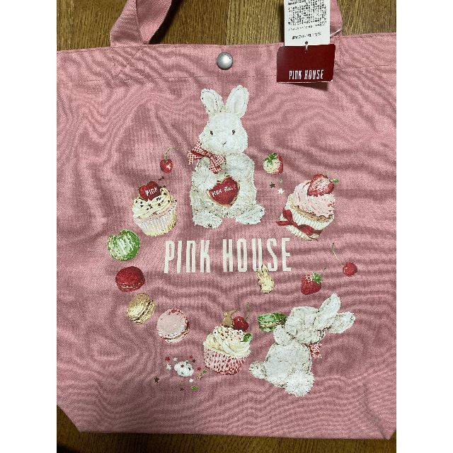 PINK HOUSE(ピンクハウス)のPINKHOUSE　シュガリースイーツラビット　バッグ レディースのバッグ(トートバッグ)の商品写真