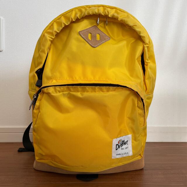 Drifter(ドリフター)のDrifter (ドリフター)リュック　黄色 レディースのバッグ(リュック/バックパック)の商品写真
