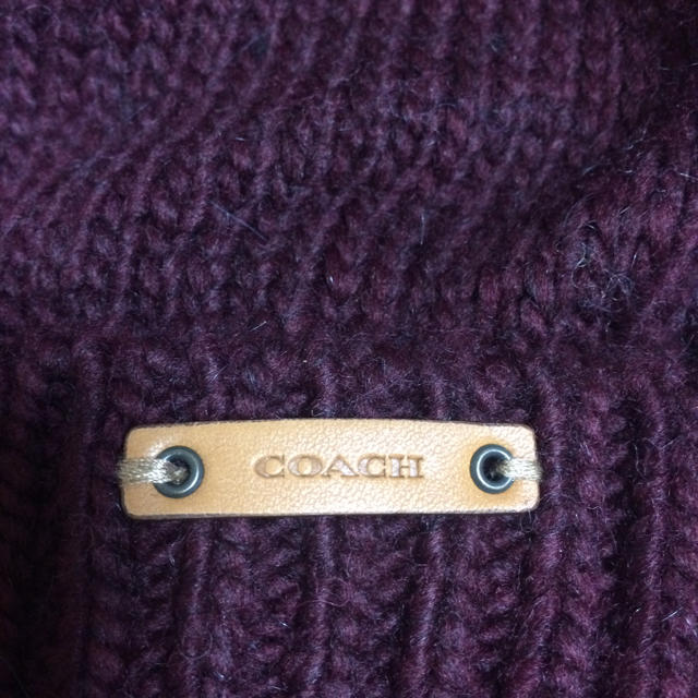 COACH(コーチ)のCOACH  ニット帽  新品 未使用 レディースのファッション小物(その他)の商品写真