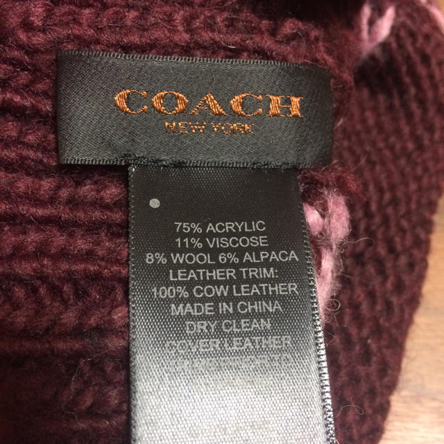 COACH(コーチ)のCOACH  ニット帽  新品 未使用 レディースのファッション小物(その他)の商品写真