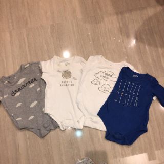 ベビーギャップ(babyGAP)のBaby gap 長袖ロンパース4枚セット(ロンパース)