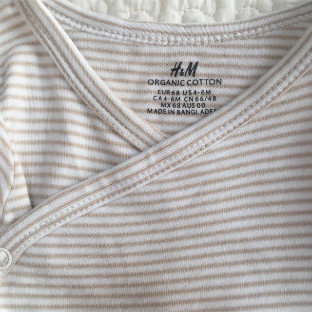 H&M(エイチアンドエム)のらーら様専用　H&M ロンパース  肌着3点 キッズ/ベビー/マタニティのベビー服(~85cm)(ロンパース)の商品写真