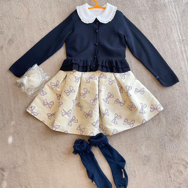 組曲　セットアップ　入学式　フォーマル　130キッズ服女の子用(90cm~)