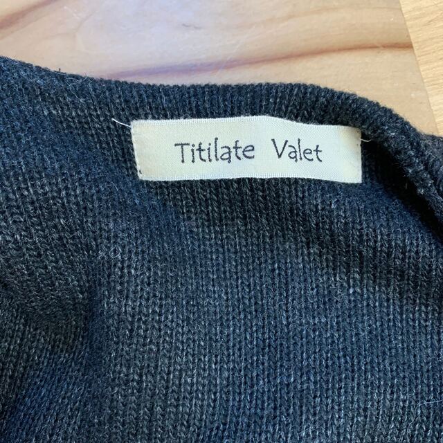 Titilate Valet ティティレートヴァレット ロングベスト　ブラック