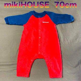 ミキハウス(mikihouse)の70cm ミキハウス ロゴ ロンパース(ロンパース)