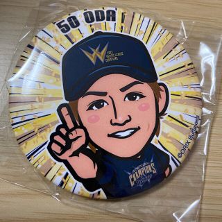 オリックスバファローズ(オリックス・バファローズ)の《#50/小田裕也》/チャンピオン 缶バッジ【オリックス・バファローズ】(記念品/関連グッズ)