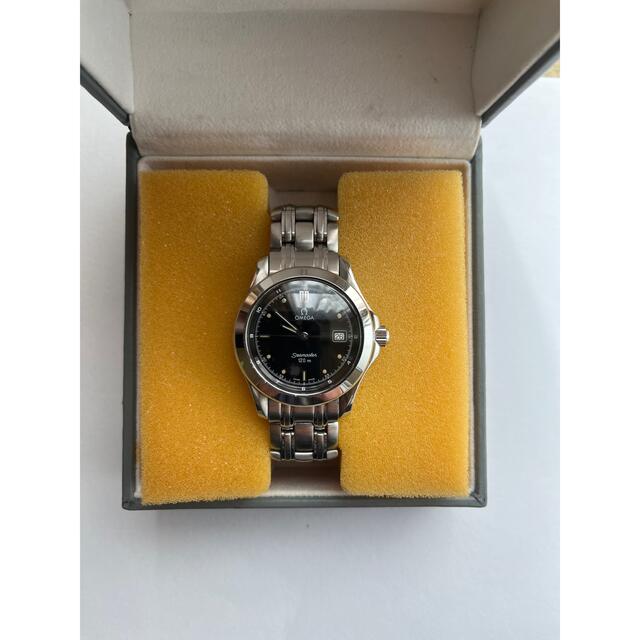 腕時計(アナログ)オメガ シーマスター120m 2511.50メンズ クォーツ ブラック文字盤良品