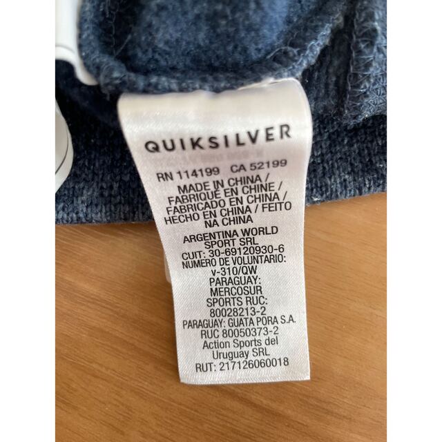 QUIKSILVER(クイックシルバー)のQuick silver フード付きパーカー　サイズ4 キッズ/ベビー/マタニティのキッズ服男の子用(90cm~)(ジャケット/上着)の商品写真