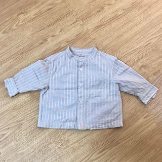 ムジルシリョウヒン(MUJI (無印良品))の男の子女の子どちらでも◎無印良品ストライプシャツ【80サイズ】(シャツ/カットソー)