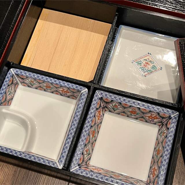 松花堂弁当箱　5セット インテリア/住まい/日用品のキッチン/食器(弁当用品)の商品写真