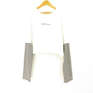 ヌメロヴェントゥーノ(N°21)のN°21 ヌメロヴェントゥーノ プリント ロングTシャツ AM3577A55(Tシャツ(長袖/七分))