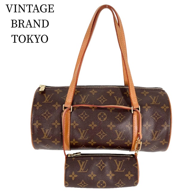大特価!!】 M51385 かばん 鞄 茶 ブラウン ポーチ付き Papillon30