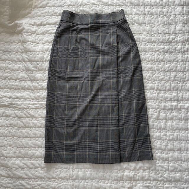 UNIQLO(ユニクロ)のUNIQLO チェックナロースカート レディースのスカート(ひざ丈スカート)の商品写真