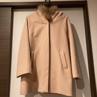 プロポーションボディドレッシング(PROPORTION BODY DRESSING)の【プロポーションボディドレッシング】　ファー付きコート　ベージュ　M　フード(毛皮/ファーコート)