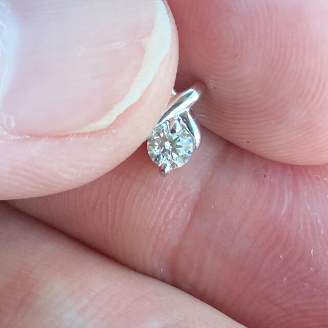 プラチナダイヤモンドトップ 0.17ct K18WGダイヤモンドトップ0.157 3