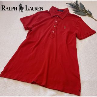 ラルフローレン(Ralph Lauren)のラルフローレン　RalphLauren 半袖ポロシャツ　赤(ポロシャツ)