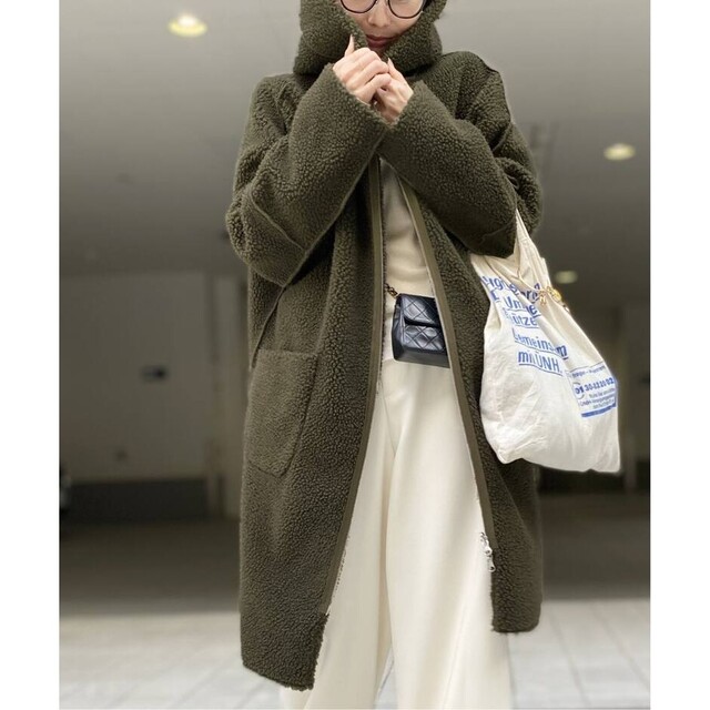 最新発見ジャケット/アウターコンビニ受取対応商品】 L'Appartement Coat Hood Fake Mouton Andrea