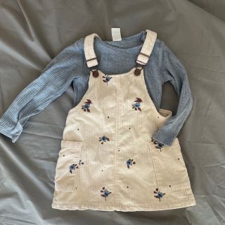 ザラキッズ(ZARA KIDS)のZARAベビー　コーデュロイワンピース　(ワンピース)