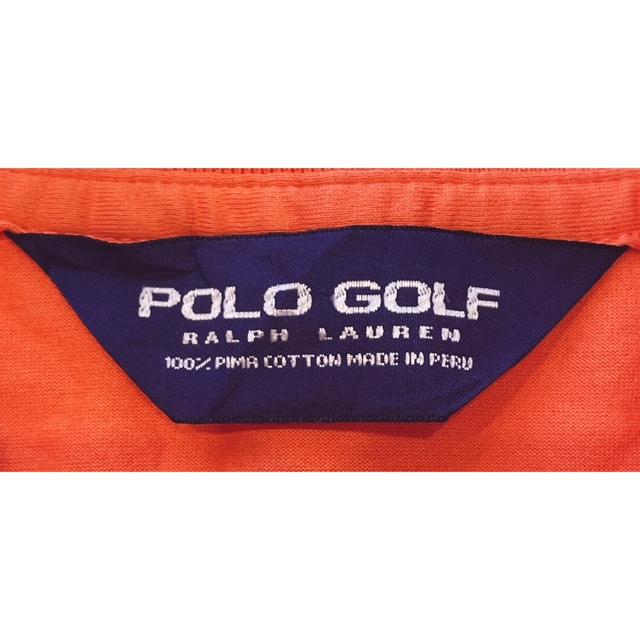 Polo Golf(ポロゴルフ)のPOLO GOLF ポロゴルフ 半袖ポロシャツ　オレンジ　L メンズのトップス(ポロシャツ)の商品写真