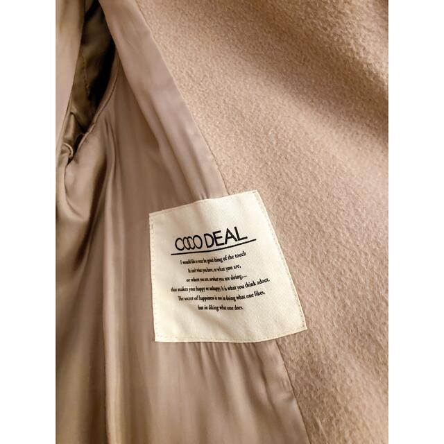 COCO DEAL(ココディール)のココディール　バックフレアロングコート　ベージュ サイズ2 レディースのジャケット/アウター(ロングコート)の商品写真