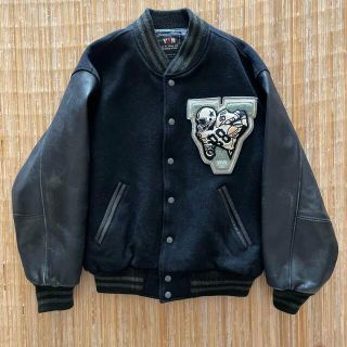 ヴァンヂャケット(VAN Jacket)のVAN 革ジャン　黒Lサイズ(スタジャン)