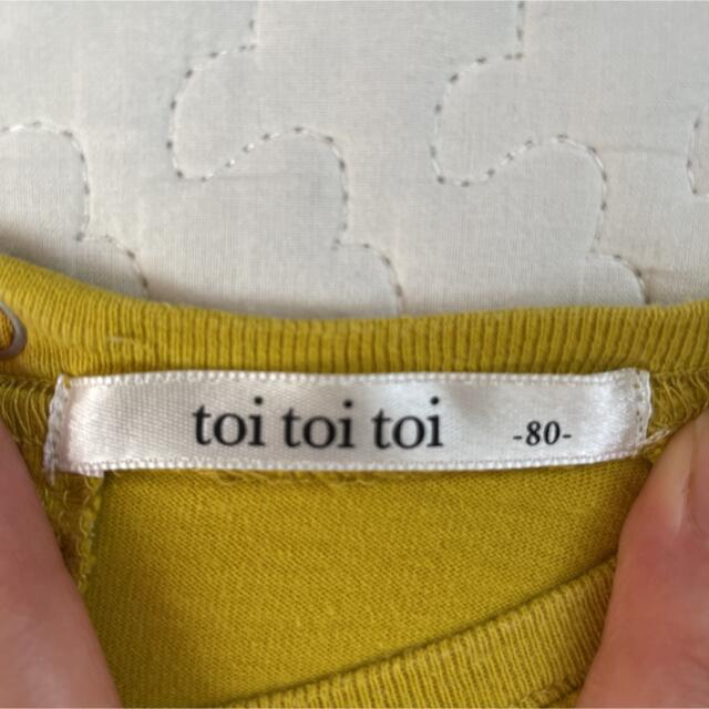 toi toi トップス　80 キッズ/ベビー/マタニティのベビー服(~85cm)(Ｔシャツ)の商品写真