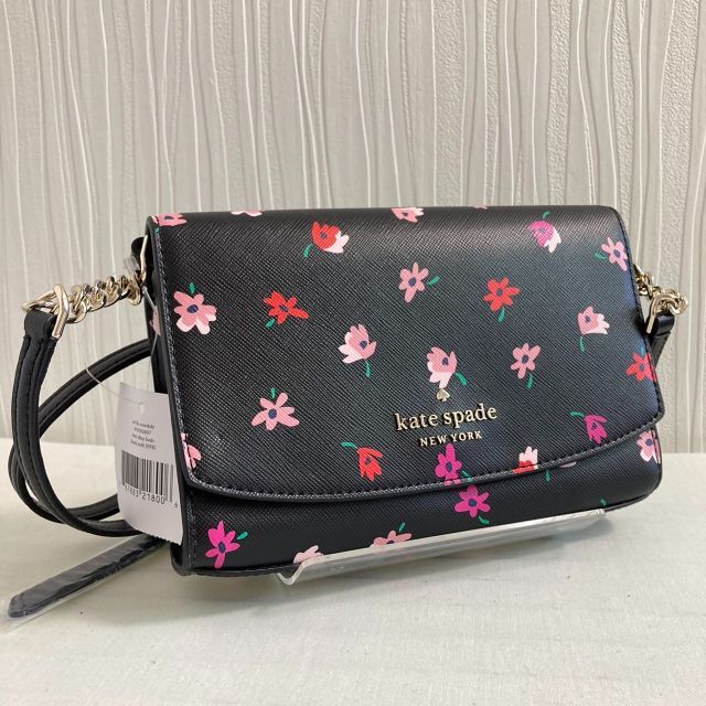 195cm幅kate spade ショルダーバッグ 斜めがけ ステイシーフラワー