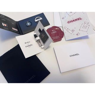 シャネル(CHANEL)のシャネル　ホリデー　巾着袋　保存袋　メッセージカード　サンプル　香水(ポーチ)