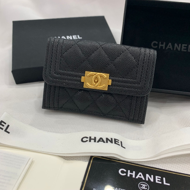 お値下げ!CHANEL ボーイシャネル ミニ財布 三つ折り財布 - blog