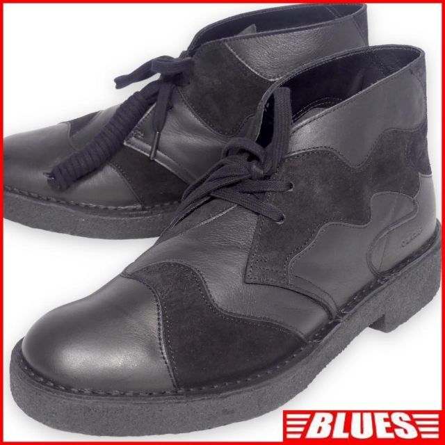 未使用 チャッカブーツ 本革 クラークス Clarks メンズ 黒 AA1420