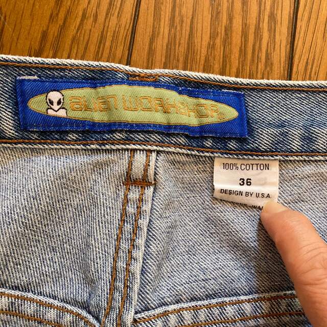 Alien Workshop - USA製 ALIEN WORK SHOP デニム36バギーパンツ Alien Workshop - USA製 ALIEN WORK SHOP デニム36バギーパンツ