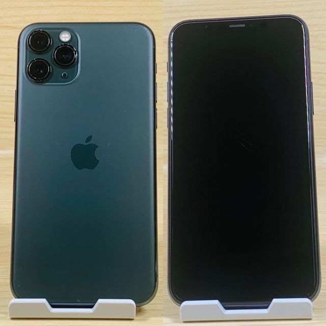 Apple(アップル)のSIMﾌﾘｰ iPhone 11 Pro 256GB Green P38 スマホ/家電/カメラのスマートフォン/携帯電話(スマートフォン本体)の商品写真