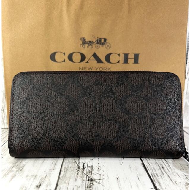 COACH(コーチ)のコーチ COACH×ディズニー ミニーマウス パッチワーク ブラウン 長財布 レディースのファッション小物(財布)の商品写真