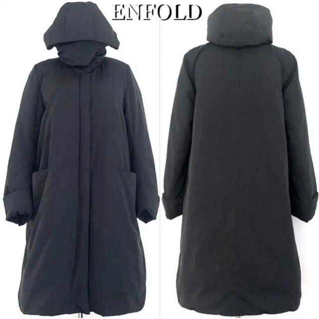 ENFOLD 【美品】ENFOLD エンフォルド ダウンコート 38 ブラックの通販 by helemua's shop｜エンフォルドならラクマ