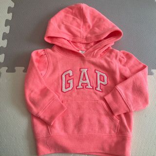 ベビーギャップ(babyGAP)のGAP 裏起毛 パフスリーブ パーカー 90サイズ(ジャケット/上着)