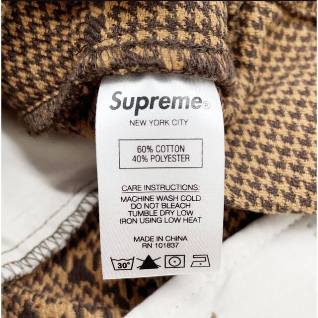 Supreme(シュプリーム)のyoukun様　専用　20FW Supreme 　ワークパンツ　ブラウン　34 メンズのパンツ(ワークパンツ/カーゴパンツ)の商品写真