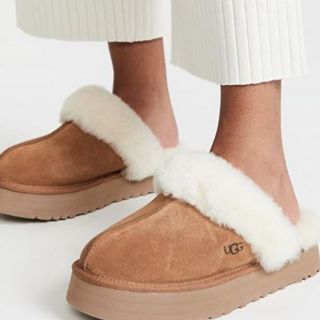 新品♪ UGG アグ レディース ディスケット スリッパ チェスナット 25cm