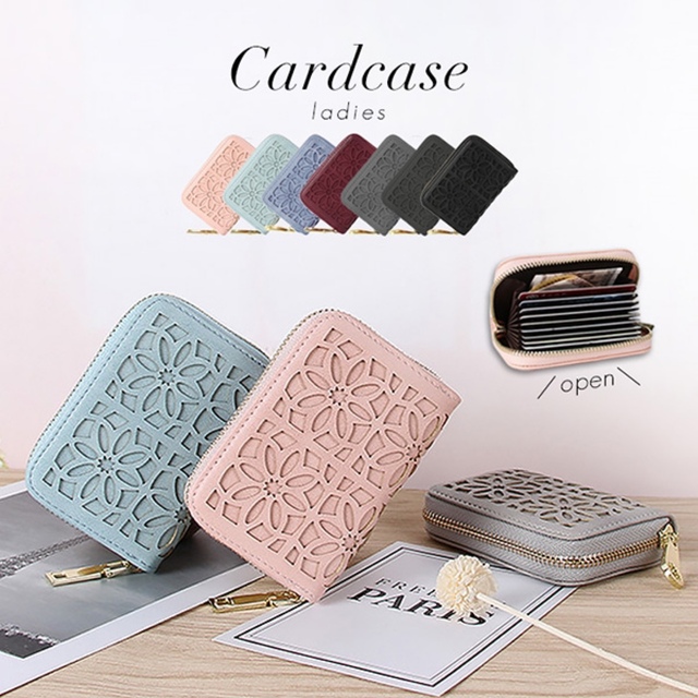 レッド】カードケース カード入れ カード収納 カード レディースカード