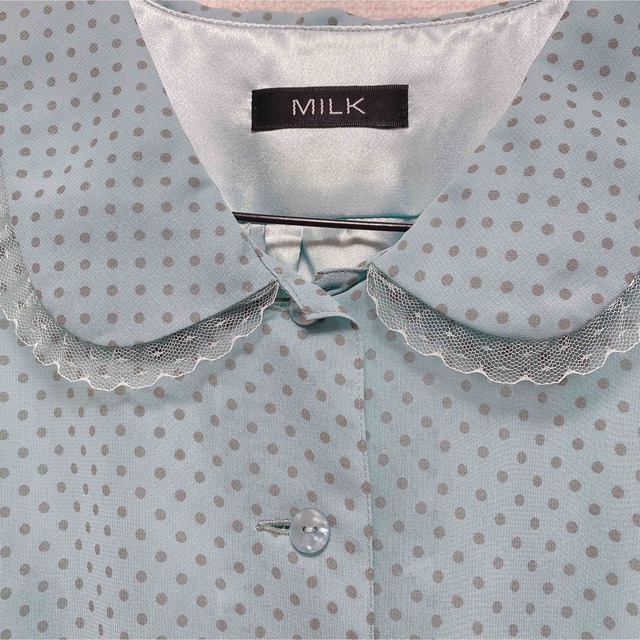 MILK(ミルク)のMILK マドモワゼルCOCO ワンピース ブルー レディースのワンピース(ひざ丈ワンピース)の商品写真