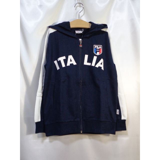 FILA(フィラ)の＜№0021＞(150cm)☆FILA(フィラ)☆裏毛パーカージャケット・紺 キッズ/ベビー/マタニティのキッズ服男の子用(90cm~)(ジャケット/上着)の商品写真