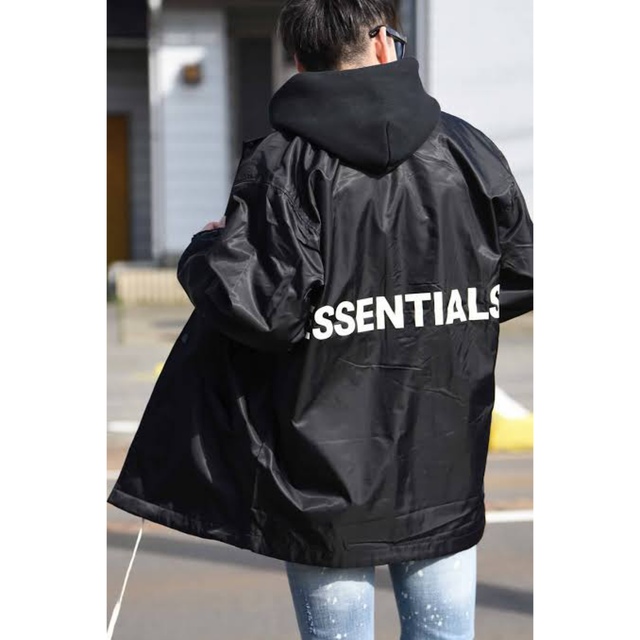 ジャケット/アウターESSENTIALS COACH JACKETバックプリント コーチジャケット