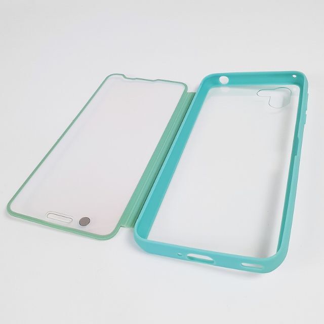 SHARP(シャープ)の♦AQUOS R2 Frosted Cover スマホケース アクアマリン 新品 スマホ/家電/カメラのスマホアクセサリー(Androidケース)の商品写真